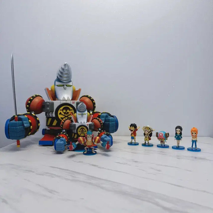 [BUNJANG] One Piece World Collectable Figure Full Set / 철의 해적 월콜 풀세트(기가월콜 프랑키/ 메가월콜 프랑키)
