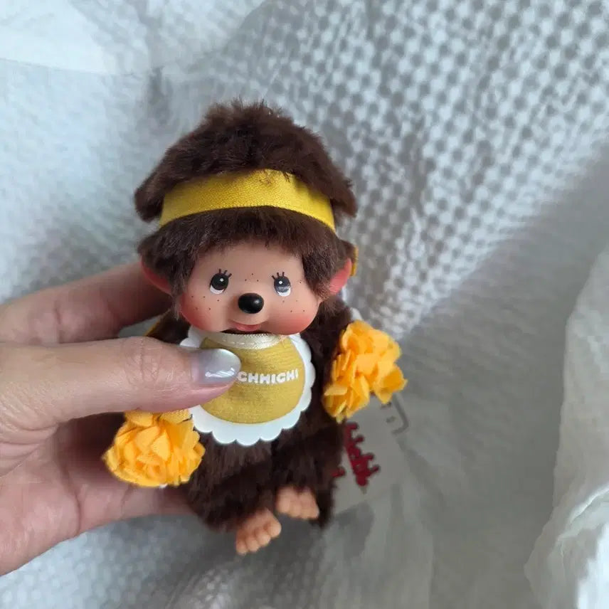 [BUNJANG] Montchichi Yellow Overalls Doll / 몽치치 노란색 멜빵 인형