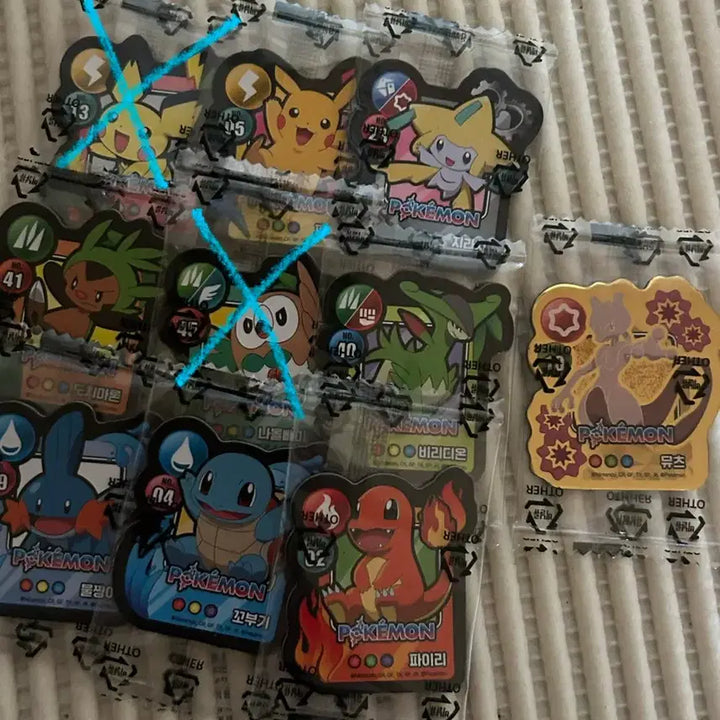 [BUNJANG] Seven Eleven Pokemon Cookie Magnet Lucario, Skwovet, Mewtwo, Pikachu / 세븐일레븐 포켓몬 쿠키 마그넷 양도 교환 루카리오 개구마르 뮤츠 피카츄