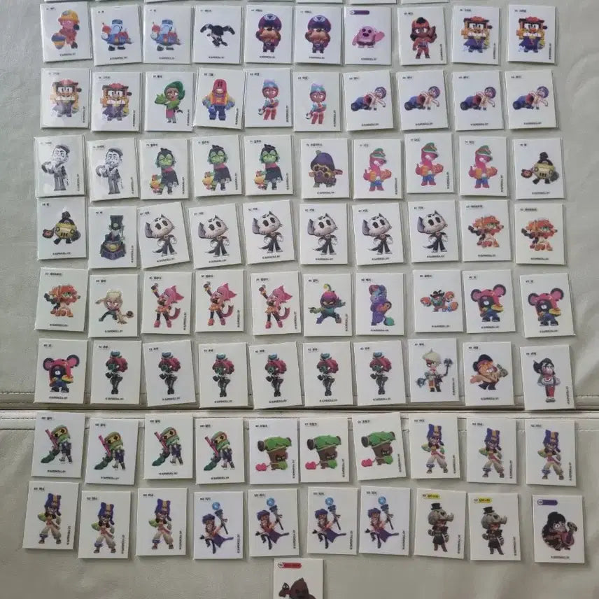 [SOLD OUT] 브롤스타즈 띠부씰 91장 일괄 판매합니다