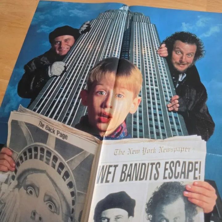 [BUNJANG] Home Alone 2 &amp; Lover Vinyl Movie Poster Double Sided / 영화 나홀로집에2 영화연인 영화포스터 양가휘 제인마치 맥컬리컬킨