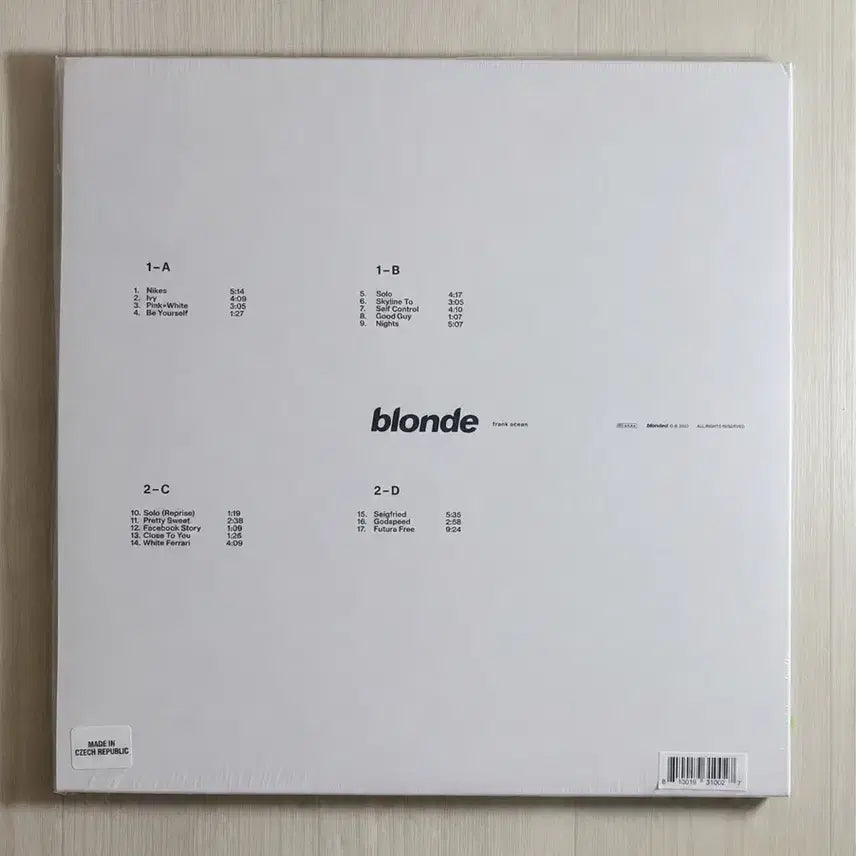 [BUNJANG] Frank Ocean BLONDE Official Store LP Sealed / Frank Ocean BLONDE 공홈 LP 미개봉 새상품