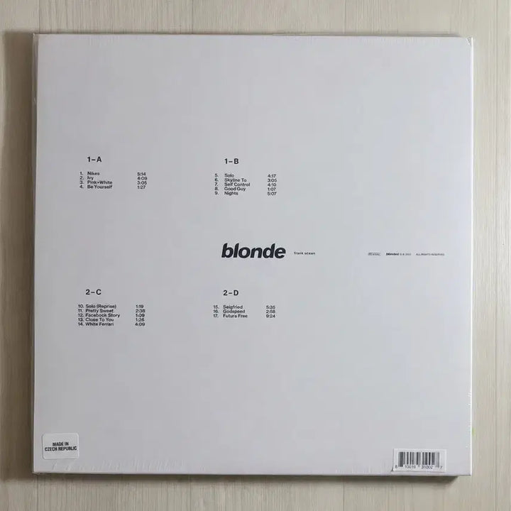 [BUNJANG] Frank Ocean BLONDE Official Store LP Sealed / Frank Ocean BLONDE 공홈 LP 미개봉 새상품