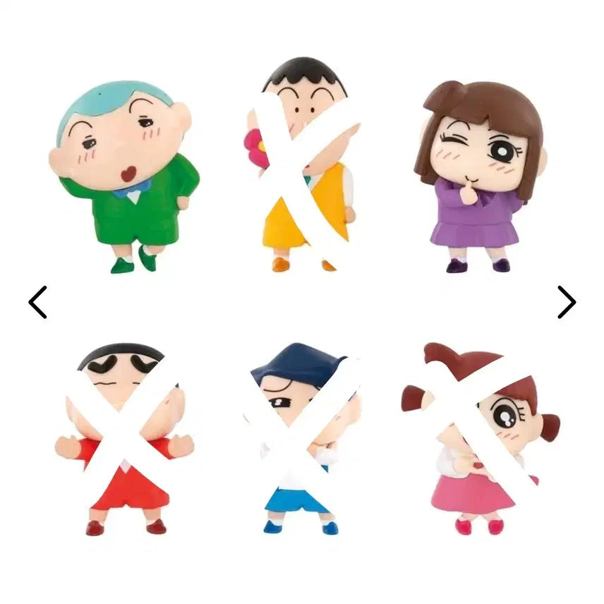 [BUNJANG] Crayon Shin-chan "Suki Suki. Suki Suki" Gacha Set / 짱구 스키스키. 좋아좋아 가챠