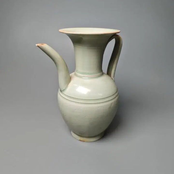 [BUNJANG] Northern Song Dynasty Yue Ware Celadon Glazed Engraved Cloud Pattern Ewer / [진품] 출토품 북송 월요 청유 음각문 주자 주전자 중국도자기 골동품 수