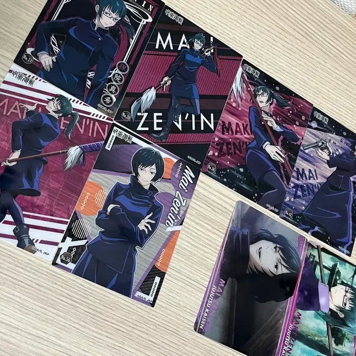 [BUNJANG] Jujutsu Kaisen Clear Card Set - Maki Zenin, Mai Zenin (9 Cards) / [일괄] 주술회전 클리어카드 젠인 마키, 젠인 마이 9장