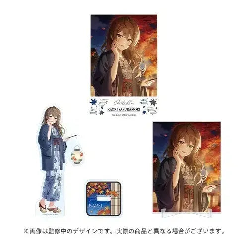 [BUNJANG] THE IDOLM@STER Million Live Kaori Sakuramori Seasonal Snapshot Acrylic Stand, Panel, and Bromide Set / 아이돌마스터 밀리언라이브 사쿠라모리 카오리 시즈널 스냅샷