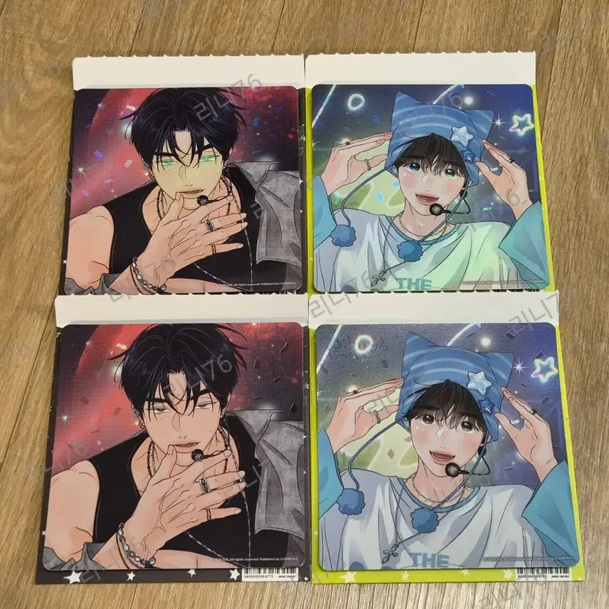 [BUNJANG] Resin Stage Sparkles Fanmeeting Polaroid Postcard Bundle Set / 레진 팝업 스파클즈 레진스테이지 직캠 엽서 향의 경계 일괄 4장 양도