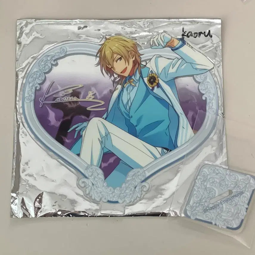 [BUNJANG] Ensemble Stars Hakaze Kaoru 3rd Anniversary White Suit Heart Acrylic Stand / (급전에눌)앙스타 하카제 카오루 3주년 한정 백정장 하트 아크릴