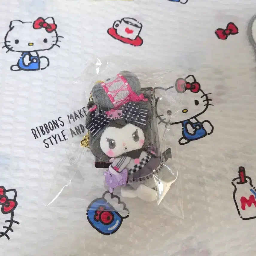 [BUNJANG] Sanrio Kuromi 20th Anniversary Mascot Plush Keyring / 급처) 새상품 쿠로미 20주년 기념 애니버서리 마스코트 인형 키링 판매