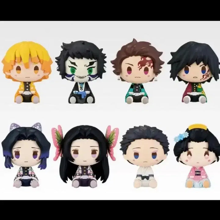 [BUNJANG] Demon Slayer Chokonokko Figure Set - Thunder Breathing Brothers (8 Types, Unsealed) / (미개봉) 귀멸의칼날 제일복권 초코노코 피규어 번개의형제 8종 풀세트