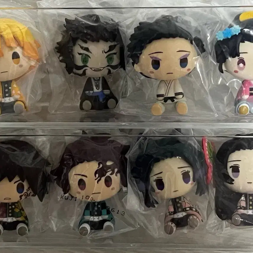 [BUNJANG] Demon Slayer Chokonokko Figure Set - Thunder Breathing Brothers (8 Types, Unsealed) / (미개봉) 귀멸의칼날 제일복권 초코노코 피규어 번개의형제 8종 풀세트