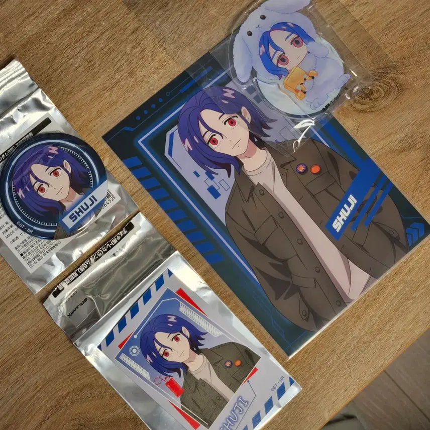 [BUNJANG] ZicoAXS Shuuji Cafe Goods Bundle Set (Can Badge, Postcard, Photocard, Acrylic Stand) / 일괄) 지쿠악스 슈우지 카페 굿즈 및 모후모후 아크릴