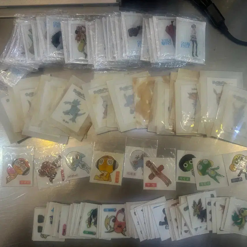 [BUNJANG] One Piece, Pokemon, Keroro Sticker Bundle Set / 원피스 포켓몬 케로로 띠부씰 일괄