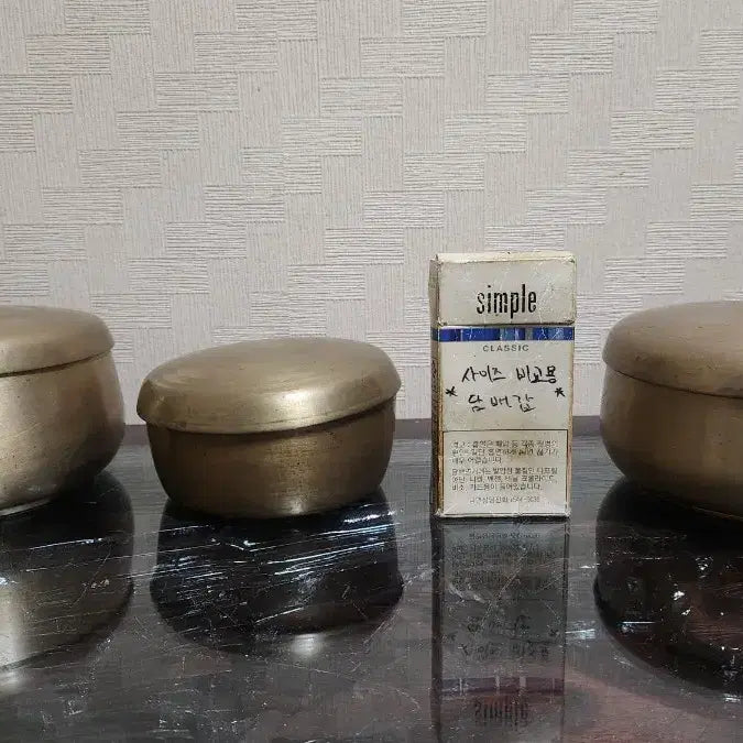 [BUNJANG] Brass Bangjja Yugi Bowls Set of 3 / 놋쇠방짜 유기그릇 3점일괄