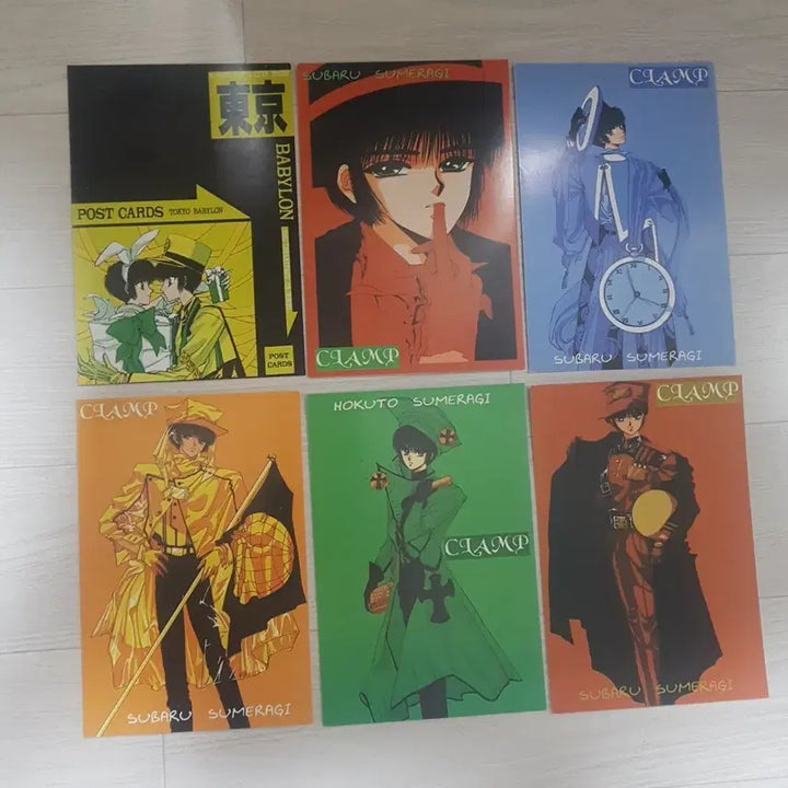 [BUNJANG] CLAMP x Classic Manga Postcard Set (6 Types) / 클램프 x 고전 만화 엽서 6종 일괄