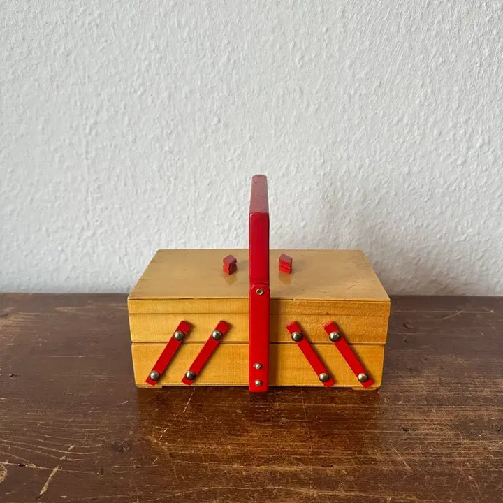 [BUNJANG] Vintage German Mini Sewing Box / 독일)빈티지 우드 미니 소잉박스