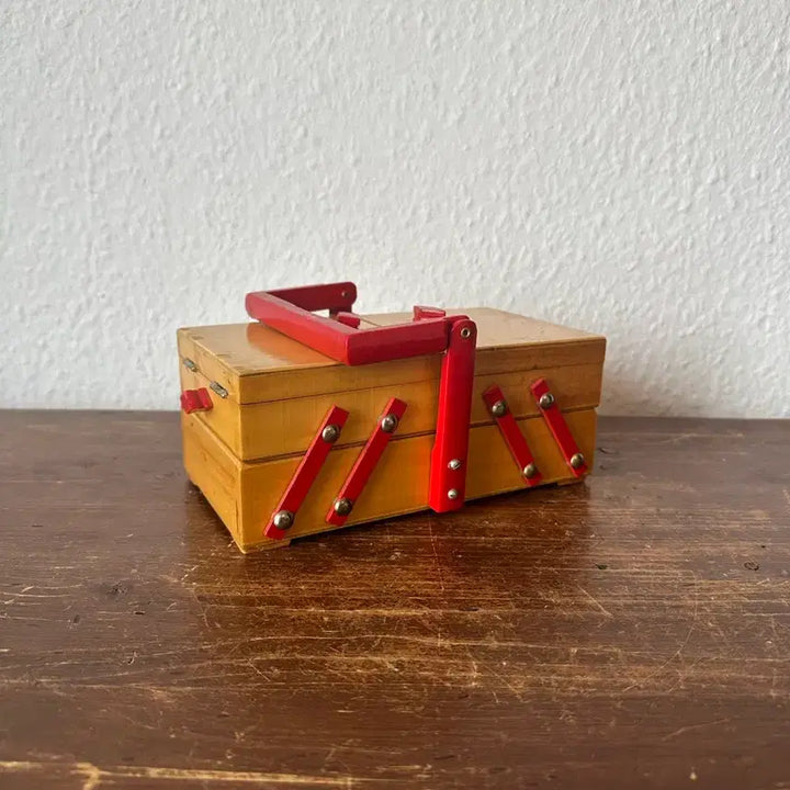 [BUNJANG] Vintage German Mini Sewing Box / 독일)빈티지 우드 미니 소잉박스