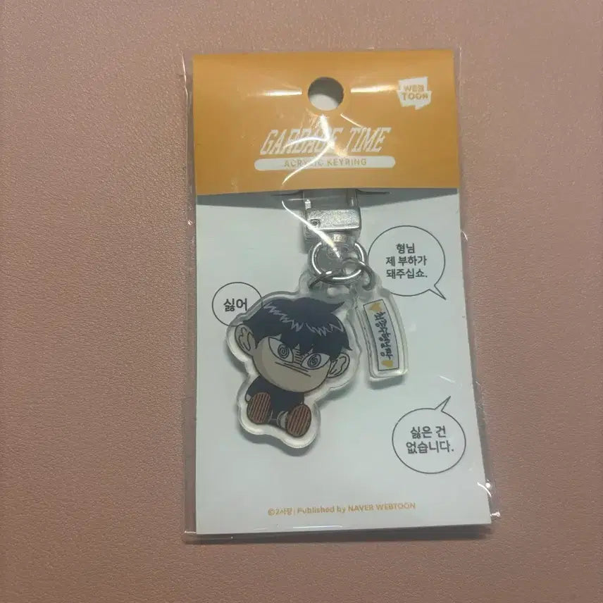 [BUNJANG] Garbage Time Jakbbung Choi Jongsu Acrylic Keyring / 가비지타임 작뿡 최종수 아크릴 키링 판매합니다