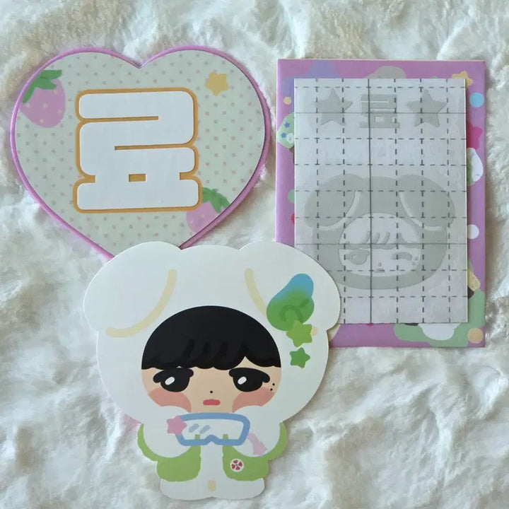 [BUNJANG] NCT WISH Ryo Mini Uchiwa (Vans Collaboration) with Translucent Sticker and Large Sticker / 엔시티 위시 료 다님 미니 우치와 반스 반사스티커 왕스티커