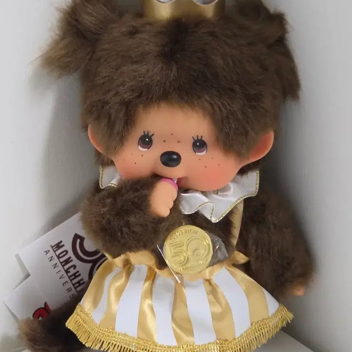 [BUNJANG] Monchhichi 50th Anniversary Crown Girl S Doll / 몬치치 50주년 기념 왕관 여아 S 걸