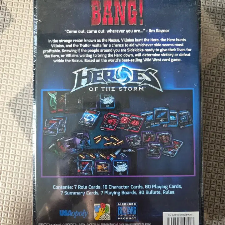 [BUNJANG] Bang! Heroes of the Storm Board Game / 뱅! 히어로즈 오브 더 스톰 보드게임