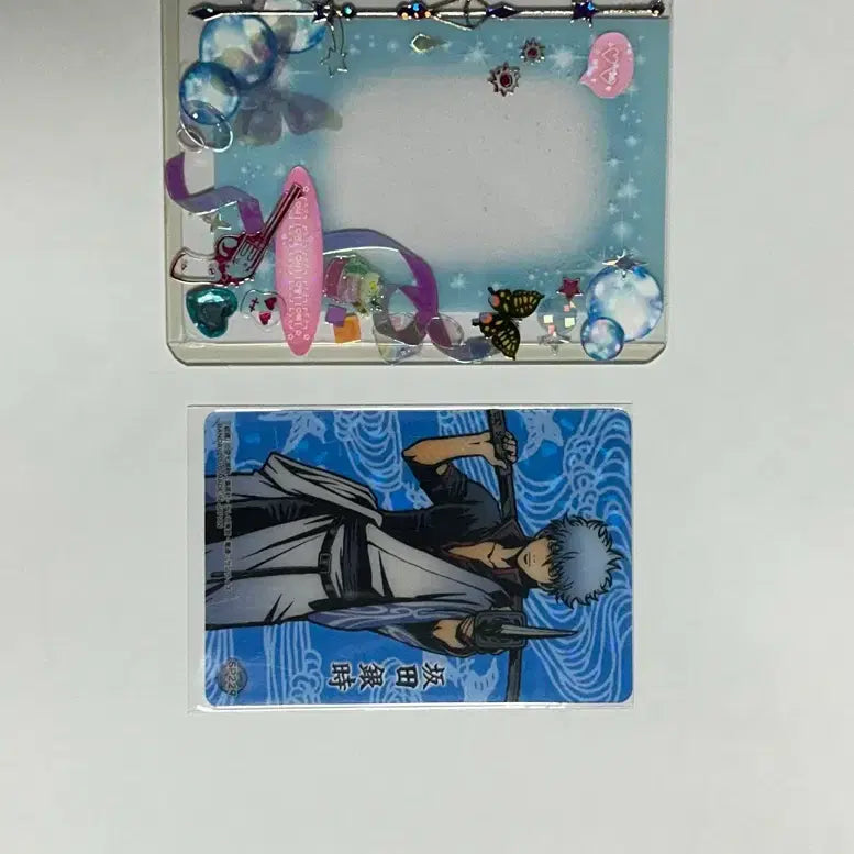 [BUNJANG] Gintama Gintoki Clear Card with Sticker Card Holder / 은혼 긴토키 클리어 카드