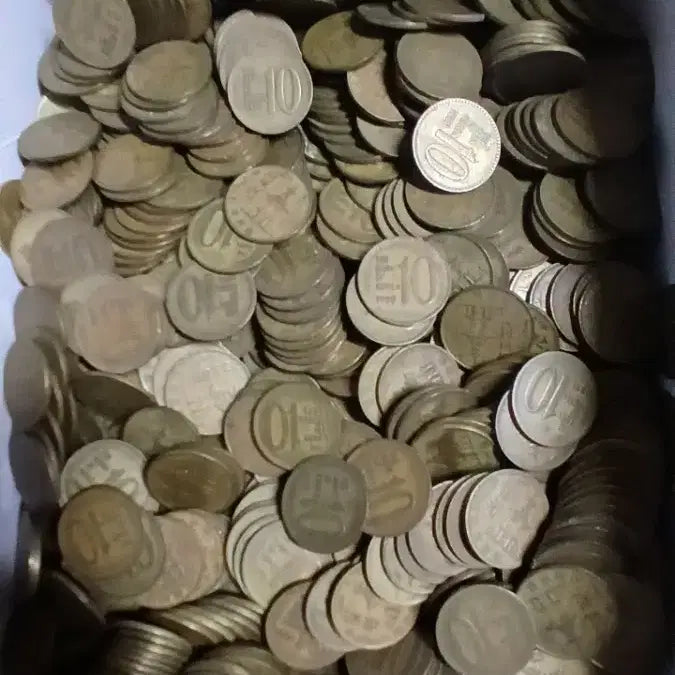 [BUNJANG] Old Korean Coins Bundle - 1st Design Series (10kg+) / 옛날돈 1차구구도안 10주 10키로이상