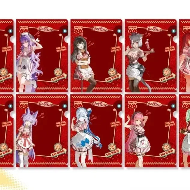 [BUNJANG] Stellive Pop-up Exclusive Clear File Set (10 Types) / 스텔라이브 팝업 특전 클리어파일 10종 일괄판매