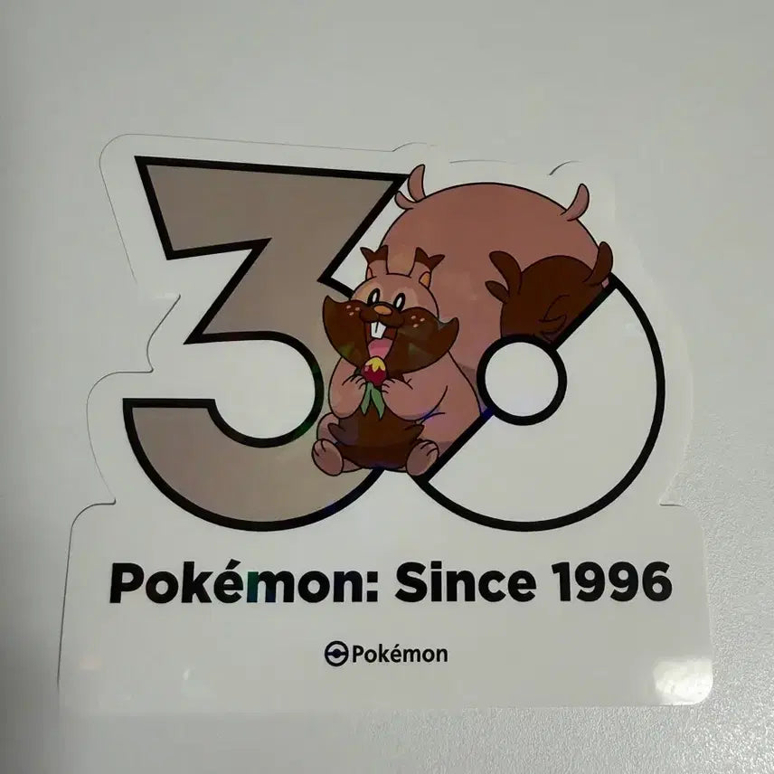 [BUNJANG] Pokemon 30th Anniversary Logo Sticker / 포켓몬 30주년 로고 스티커 요씽리스