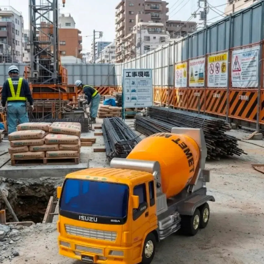 [BUNJANG] Isuzu Cement Mixer Truck Model / 이스즈 일본 시멘트 믹서트럭 트럭모형 일본트럭