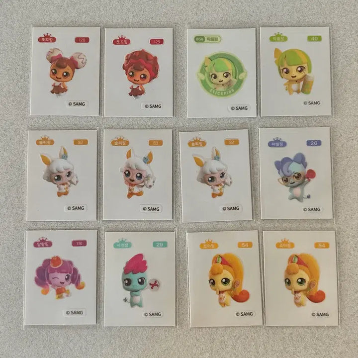 [BUNJANG] TINIFING Sticker Sheet Bundle (Approx. 62 sheets, including Hacheuping) / 티니핑 띠부씰 62장 대량 (하츄핑 등) (판매/교환->산리오/리락쿠마 등)