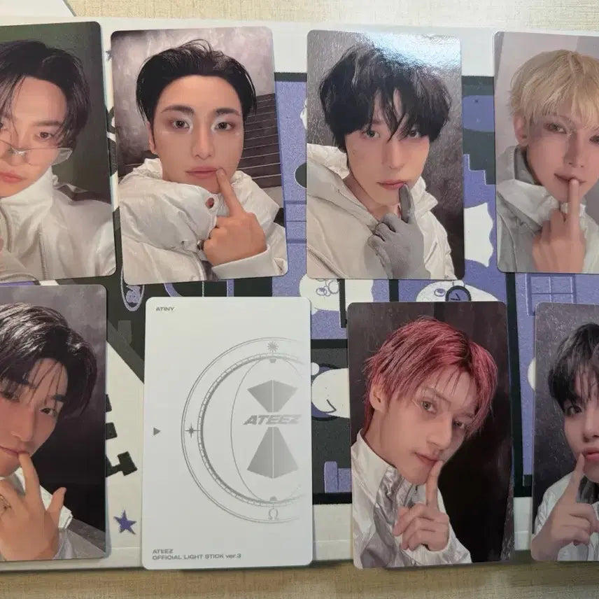 [BUNJANG] ATEEZ Lightstick Photocard Set (8 Types) / 에이티즈 포토카드 8종