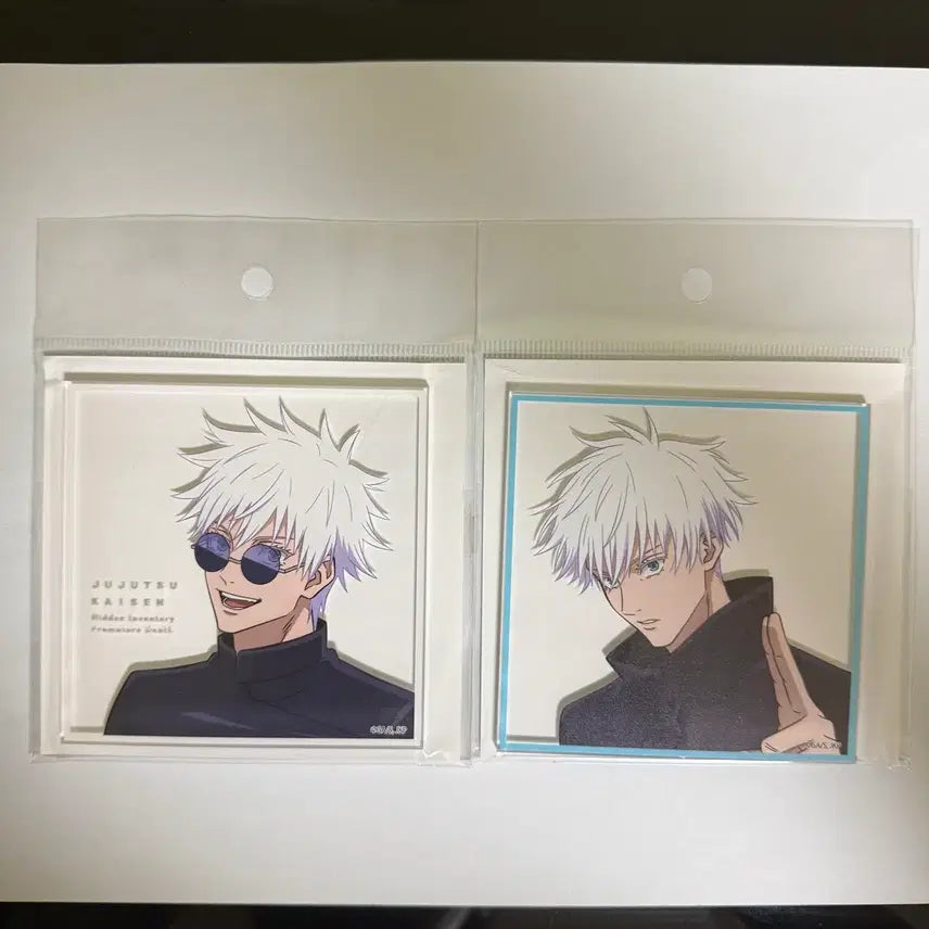 [BUNJANG] Jujutsu Kaisen Gojo Satoru Acrylic Coaster Bundle (Sealed) / [미개봉]주술회전 고죠 사토루 아크릴 코스터 일괄(2개)
