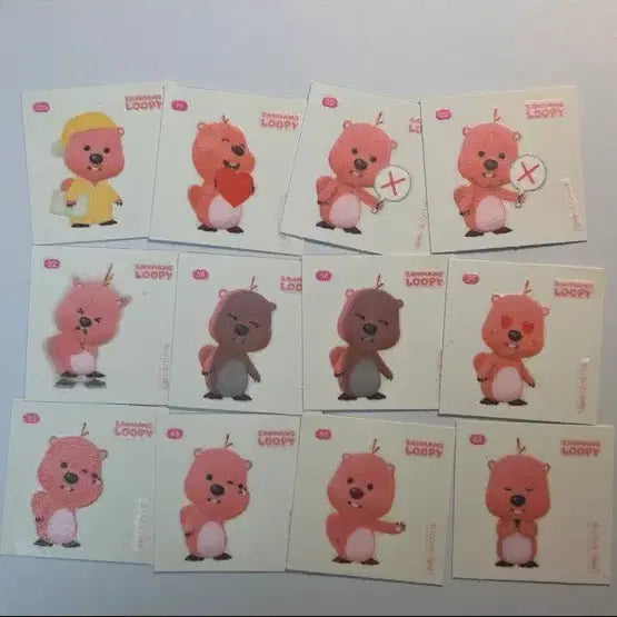 [BUNJANG] Jangmang Loopy 23 Sticker Bundle Set / [23장 일괄] 잔망루피 띠부씰