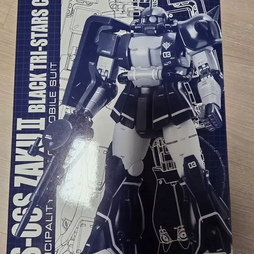 [BUNJANG] Bandai MG 1/100 Zaku Black Tri-Stars Custom Model Kit / mg 건담 자쿠 검은 삼연성 커스텀