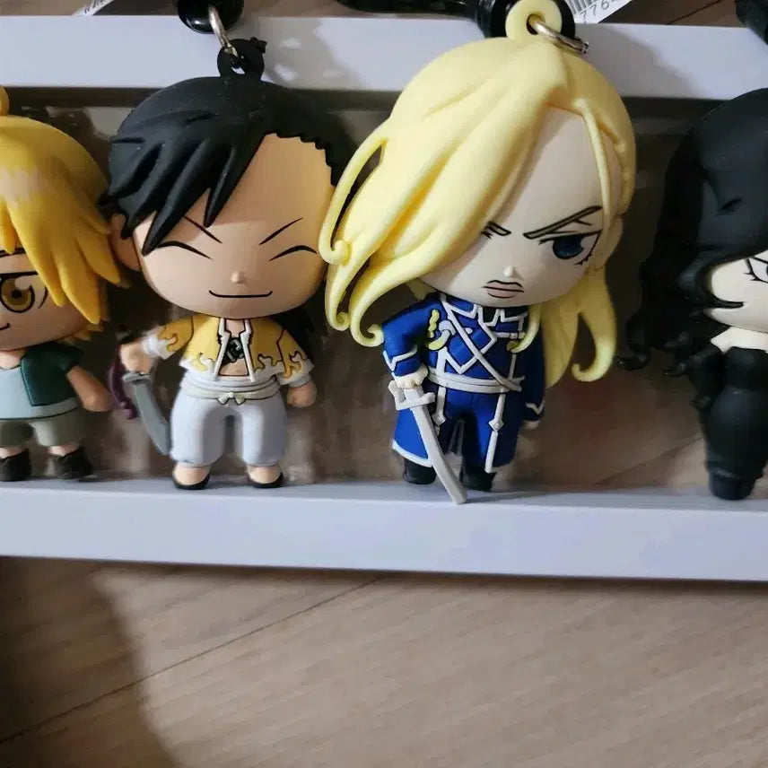 [BUNJANG] Fullmetal Alchemist Acrylic Keychain Figure Set (4 Pieces) / 강철의 연금술사 키링 피규어 4개 세트