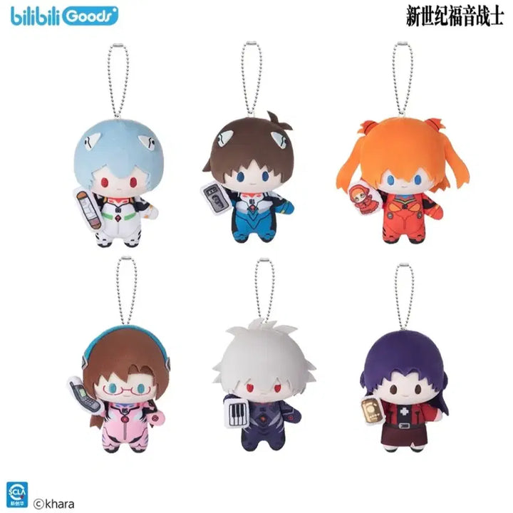 [BUNJANG] Evangelion Nagisa Kaworu Doll Keychain / (공식 정품) 신세기 에반게리온 나기사 카오루 인형 키링 빌리빌리