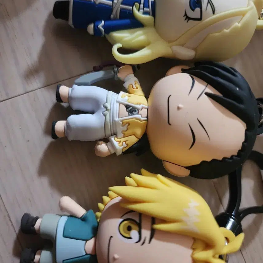 [BUNJANG] Fullmetal Alchemist 3-Piece Figure Keychain Set / 강철의 연금술사 키링 피규어 3종