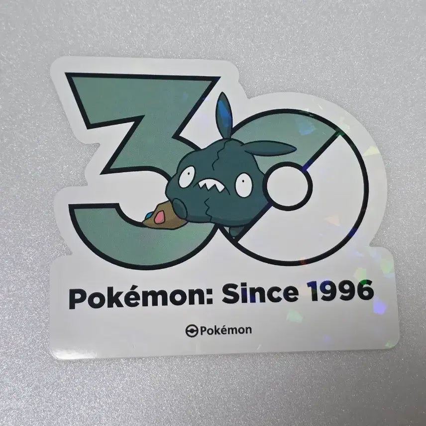 [BUNJANG] Pokemon 30th Anniversary Logo Sticker (Kkaebong) / 포켓몬 성수 30주년 로고 스티커 깨봉이