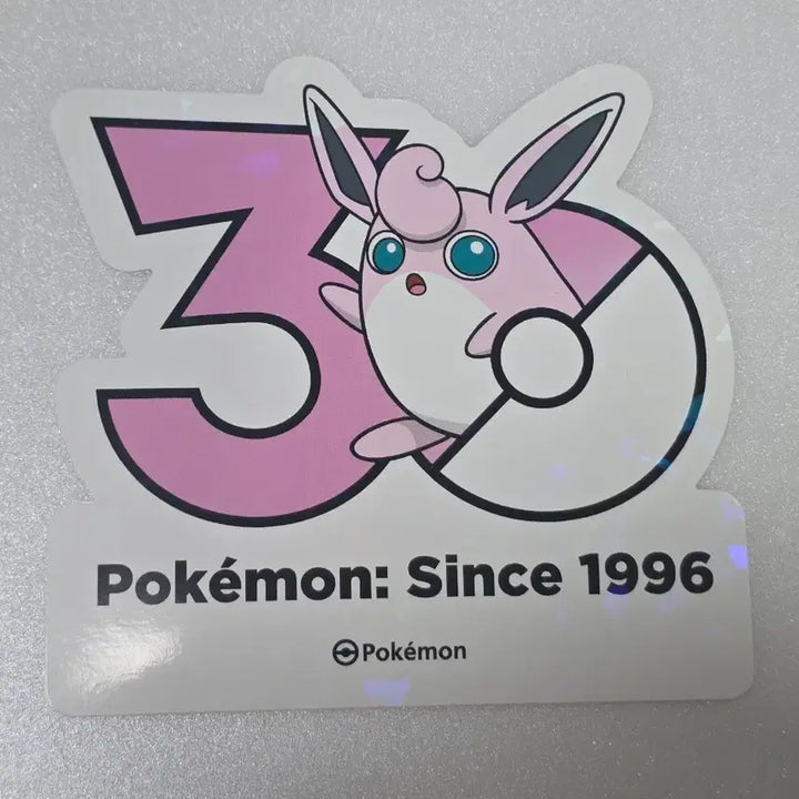 [BUNJANG] Pokemon 30th Anniversary Logo Sticker - Fuku-Lin / 포켓몬 성수 30주년 로고 스티커 푸크린