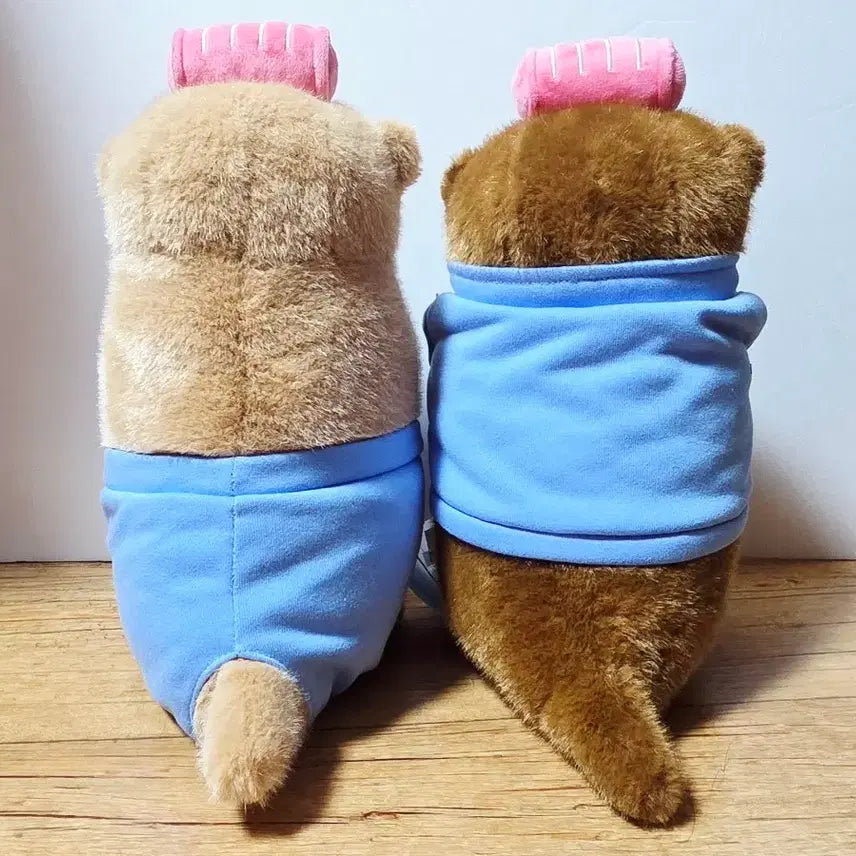 [BUNJANG] Home Protector Ussosho-chan Brown, Dark Brown 27cm 2-Piece Set / (세트)홈프로텍터 우소우소짱 브라운, 다크 브라운 27cm 2종 세트