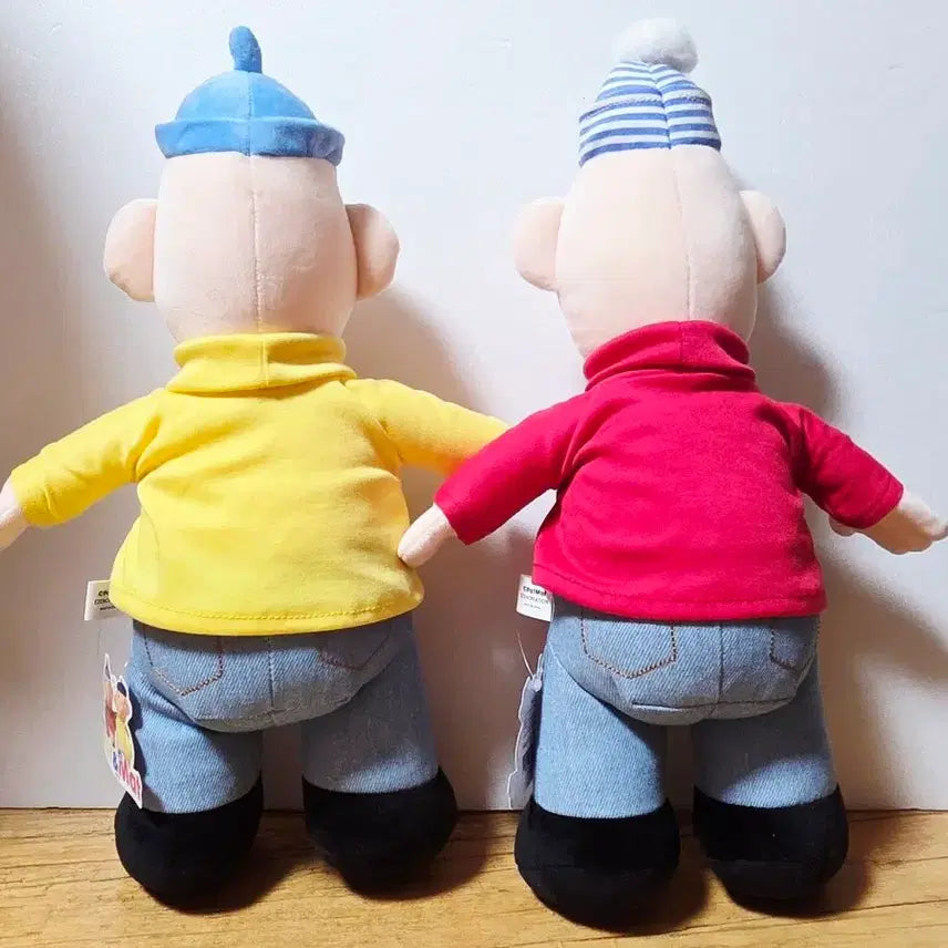 [BUNJANG] Pat &amp; Mat Standing Medium 40cm Dolls Set (2 Types) / (세트)패트와 매트 스탠딩 중형 40cm 인형 2종 세트