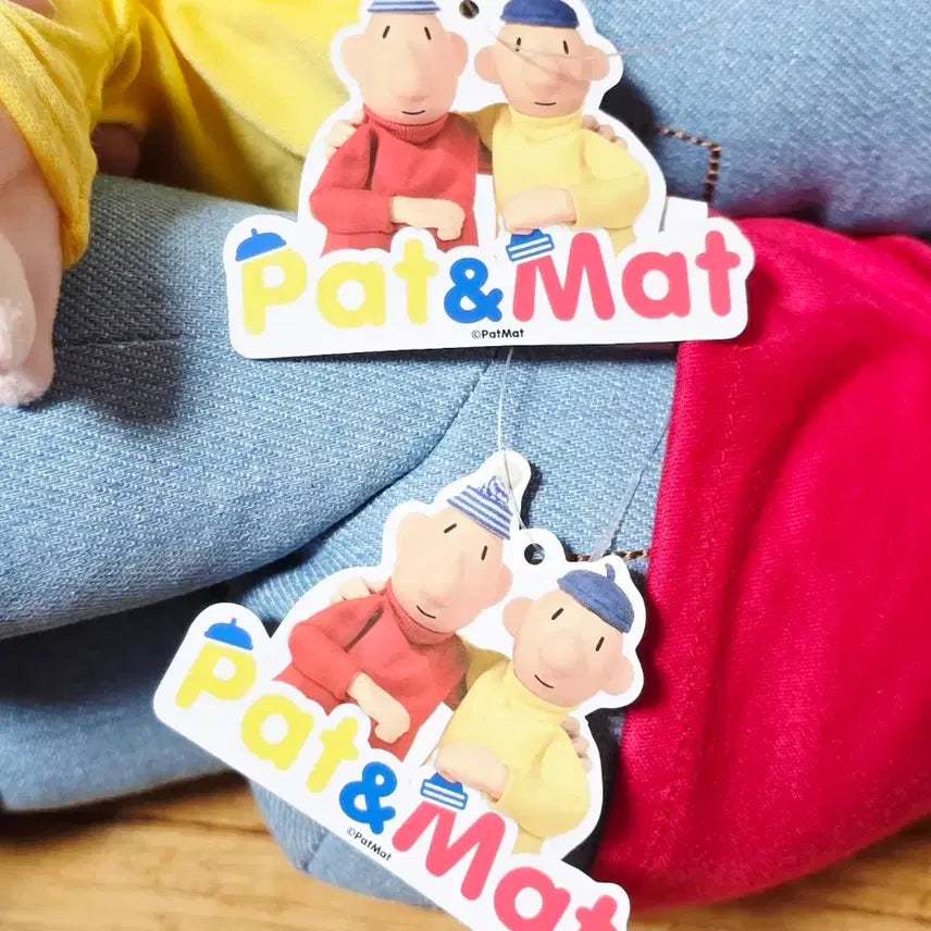 [BUNJANG] Pat &amp; Mat Standing Medium 40cm Dolls Set (2 Types) / (세트)패트와 매트 스탠딩 중형 40cm 인형 2종 세트