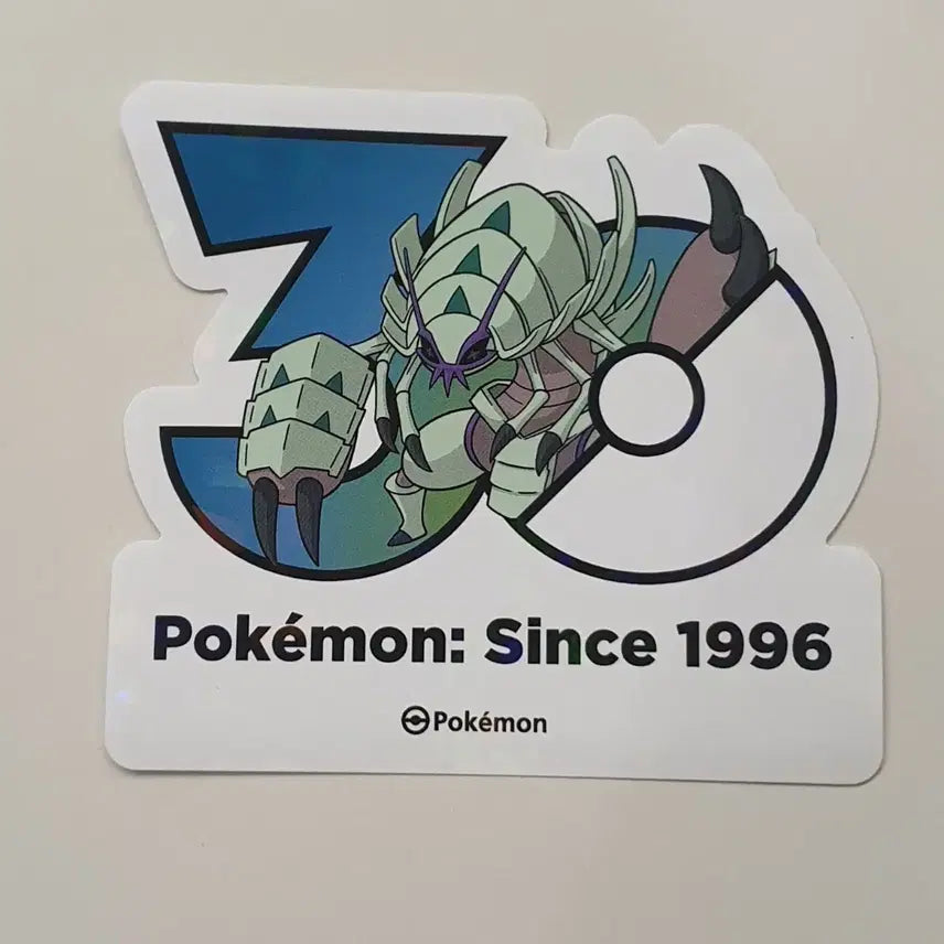 [BUNJANG] Pokemon 30th Anniversary Armor Warrior Logo Sticker / 포켓몬 30주년 로고 스티커 갑주무사