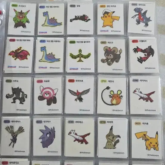 [BUNJANG] Pokemon Tteokbokki Stickers Season 3 &amp; 4 Semi-Rare / 포켓몬 띠부씰 시즌3.4 준레어씰