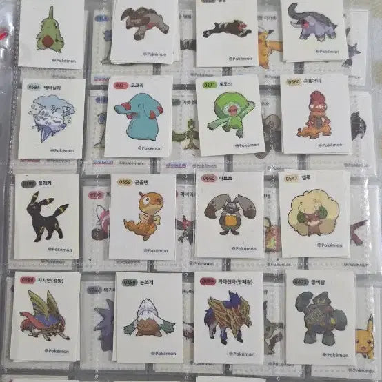 [BUNJANG] Pokemon Tteokbokki Stickers Season 3 &amp; 4 Semi-Rare / 포켓몬 띠부씰 시즌3.4 준레어씰