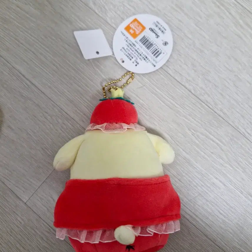 [BUNJANG] Pompompurin Strawberry Crown Mascot &amp; Pouch Set / 폼폼푸린 딸기왕관 마스코트