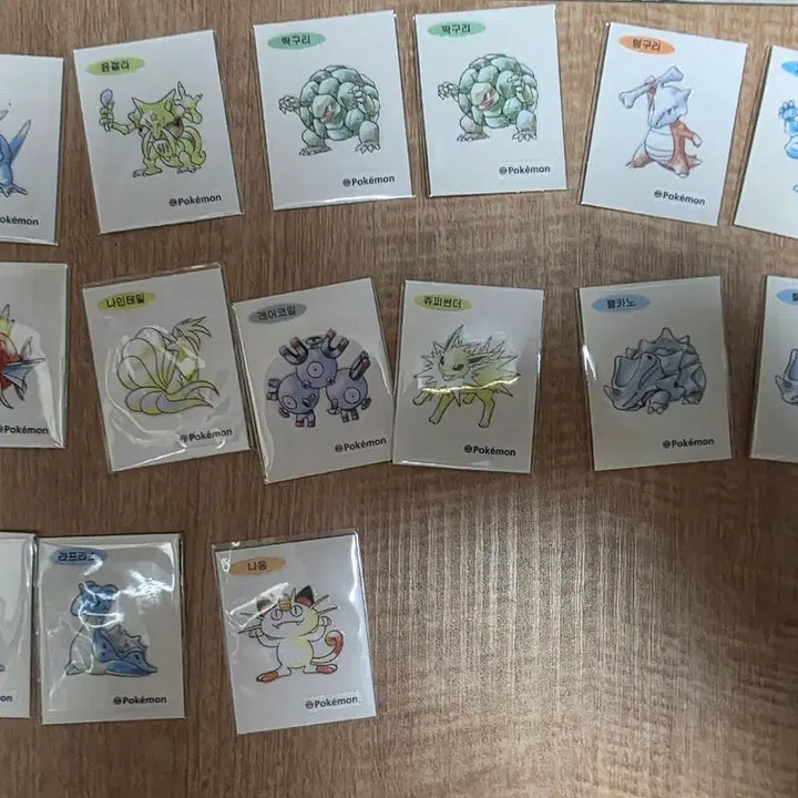 [BUNJANG] Pokemon 30th Anniversary Artwork Stickers (Set of 13) / 아트웍&amp; 30주년 포켓몬 띠부씰