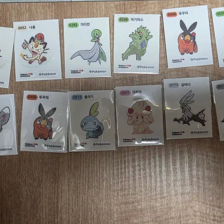 [BUNJANG] Pokemon 30th Anniversary Artwork Stickers (Set of 13) / 아트웍&amp; 30주년 포켓몬 띠부씰